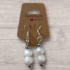 Dangle Earring - White Pearl Look