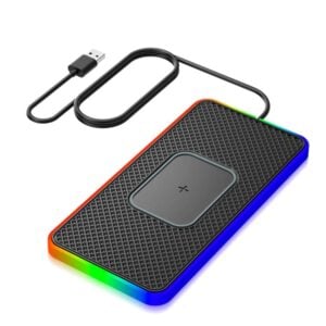 2-IN-1 15W Desktop/Car Non-Slip QI Wireless Charging Pad