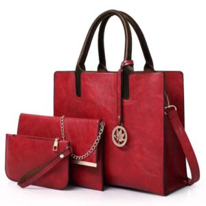 Adrienne 3pc Tote Bag With Crossbody Bag and Zip Wallet