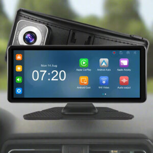 6.86in Touch Screen Dash Cam, Wi-Fi, Android Auto, Apple CarPlay, FM Transmitter, Bluetooth