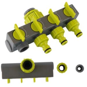1 To 4 Hose Adapter, 4 hose connections with On/Off