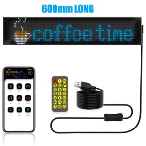 600mm LED Matrix Flexible Sign Panel - Custom Messages and Pics, Phone App Control