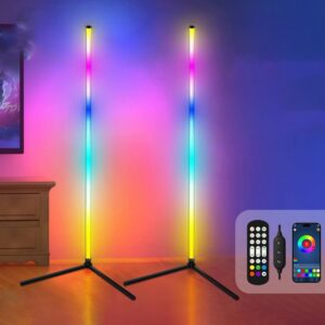 1.2 Metre Dual Smart LED Light Bars with Bluetooth App and Line control, L-Stand, Model KBB20