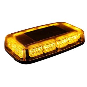 AMBER LED Roof Mount Emergency Hazard Light, Waterproof, Magnetic Mount, 12V