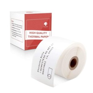 40x60mm Phomemo Pre-Cut Thermal Label Roll, White, 130 Labels per Roll