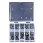High Carbon Steel Fishing Hooks Set 50pcs