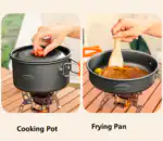 Outdoor Cookware Set - Camping Cookware Ideal for 2-3 people - Image 2