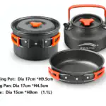 Outdoor Cookware Set - Camping Cookware Ideal for 3-4 people