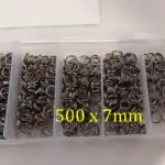 7mm Split Rings Value Pack of 500 - MeanFish