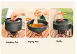 Outdoor Cookware Set - Camping Cookware Ideal for 3-4 people - Image 2