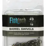 Fishtech  Barrel swivels #3 (18 per pack)