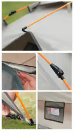 Double Layer Camping Tent Waterproof Pop-up Tent 3-4 Person - Image 6