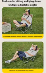 Versatile Outdoor Folding Chair – Chair & Lounger - Image 4
