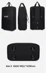 High-Capacity Storage Bag – Foldable Airline Checked Luggage with Wheels - Image 8