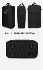 High-Capacity Storage Bag – Foldable Airline Checked Luggage with Wheels - Image 3