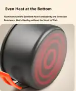 Outdoor Cookware Set - Camping Cookware Ideal for 3-4 people - Image 3