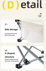 Portable Folding Beach Chair – Enhanced Size & Comfort - Image 6