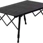 Aluminium Height Adjustable Egg Roll Camping Table – Portable Outdoor Table 89cm