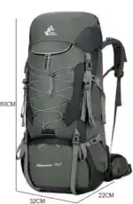 75L Camping & Hiking Backpack – Outdoor Travel Mountaineering Pack with Rain Cover - Image 8