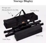 Aluminium Height Adjustable Egg Roll Camping Table – Portable Outdoor Table 89cm - Image 6