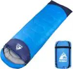 4-Season Adults Envelope Camping Sleeping Bag – Compact & Lightweight