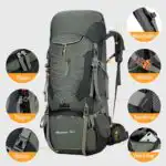 75L Camping & Hiking Backpack – Outdoor Travel Mountaineering Pack with Rain Cover - Image 7