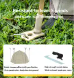 Hexagonal Camping Tent - Durable, Quick Setup - Image 11