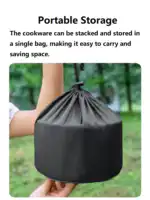 Outdoor Cookware Set - Camping Cookware Ideal for 2-3 people - Image 5