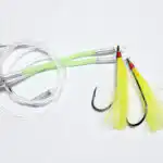 Cod Flasher Rig  6/0 LongShank - Yellow