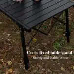 Aluminium Height Adjustable Egg Roll Camping Table – Portable Outdoor Table 89cm - Image 7
