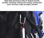 Heavy Duty D-Shaped Aluminium Carabiner Hooks - Image 5