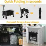 Foldable Wagon, Beach Cart Trolley - Image 3