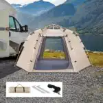 Hexagonal Camping Tent – 2–3 Person, Quick Setup