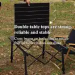 Aluminium Height Adjustable Egg Roll Camping Table – Portable Outdoor Table 89cm - Image 9