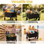 Foldable Wagon, Beach Cart Trolley - Image 6
