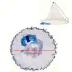 8ft (2.4m) Fishing Casting Net with Sinkers Weights