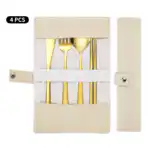 Korean Style Stainless Steel Outdoor Cutlery Set with Storage Box or Bag - Image 6