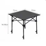 Adjustable Folding Camping Table – Portable Outdoor Table 51cm - Image 2