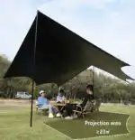 Camping Black-Glue Coating Canopy – Portable Beach & Outdoor Sun Shelter - Image 4