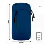 Waterproof Running Armband Phone Holder – 2 Pocket Sports Wrist Wallet for Gym & Outdoor Exercise (Fits up to 6.8” phone) - Image 5