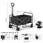 Foldable Wagon, Beach Cart Trolley