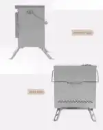 Wood Burning Stove – Outdoor Winter Heating Stove with Fire Viewing Glass - Image 11