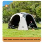 Automatic Dome Canopy & Tent – Includes 4 Side Walls and 1 Groundsheet
