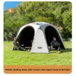 Automatic Dome Canopy & Tent – Includes 4 Side Walls and 1 Groundsheet