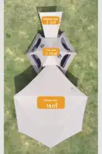 Pop-up Hexagonal Double-Layer Waterproof Tent + Winged Canopy - Image 6