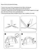 Automatic Dome Canopy & Tent – Includes 4 Side Walls and 1 Groundsheet - Image 5