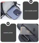 Waterproof Running Armband Phone Holder – 2 Pocket Sports Wrist Wallet for Gym & Outdoor Exercise (Fits up to 6.8” phone) - Image 10