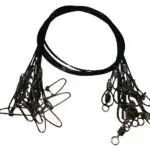 10PCS Heavy-Duty Steel Wire Traces – 150lb x 50cm