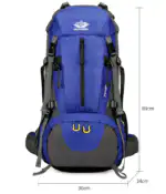 50L (45+5) Hiking Backpack – Waterproof Outdoor Camping & Climbing Daypack - Image 2
