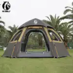 Large Hexagon Double-Layer Waterproof Camping Tent - Image 3